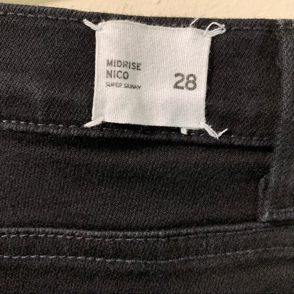Hudson Black Mid-Rise Skinny Jeans - Size 28 - Picture 8 of 10